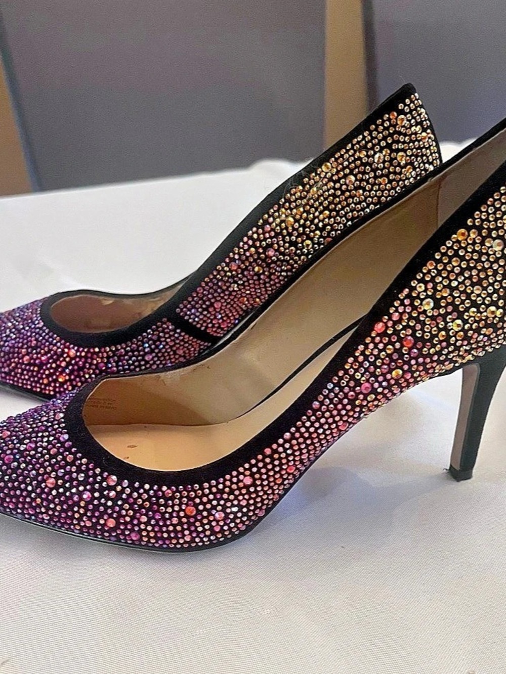INC International Concepts Embellished Pointed-Toe Heels US 9M
